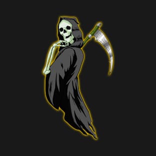 Skeleton Grim Reaper Halloween v5 T-Shirt