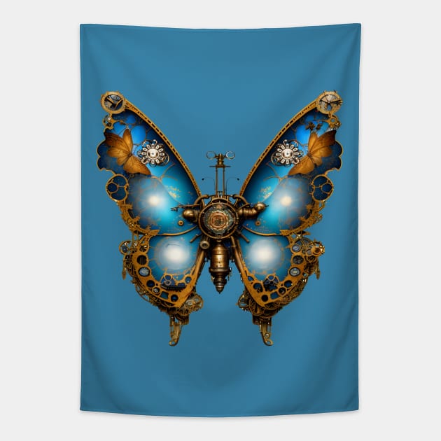 Steampunk Butterfly Tapestry by DavidLoblaw