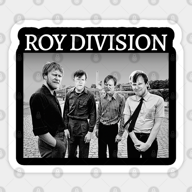 Roy Division Parody Corrie Joy Division Meme Design Parody Design Sticker Teepublic Uk