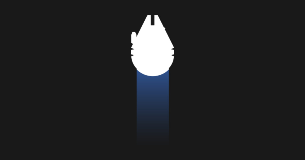 Minimalist Millennium Falcon Star Wars By Pwcreate