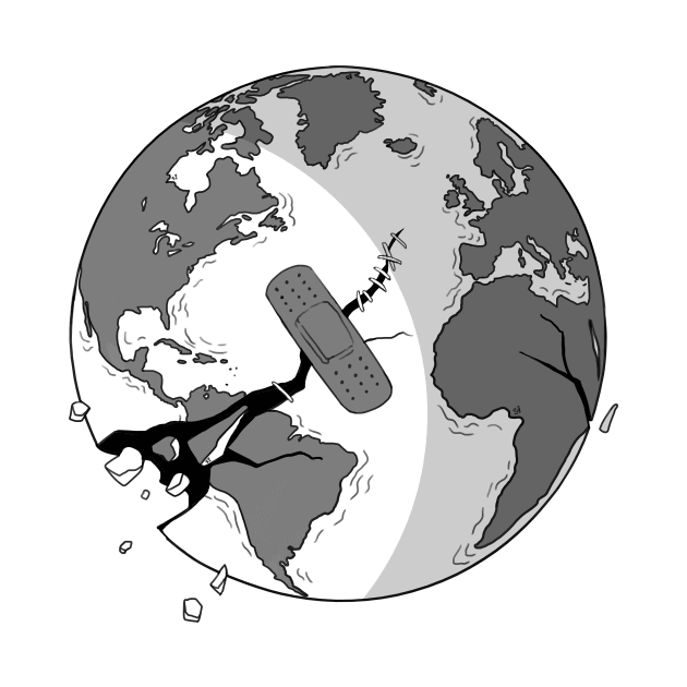 Inktober: Frail Planet Earth by Shellz-art