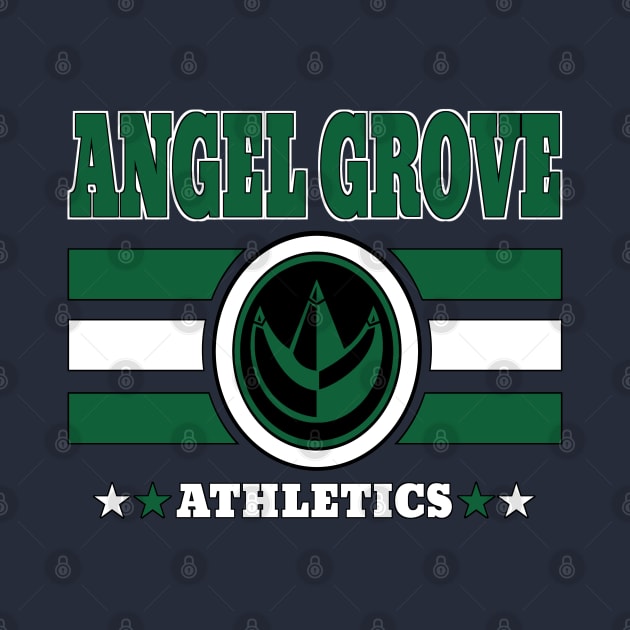 Angel Grove Athletics - Green by Vitalitee