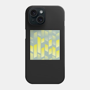 Lemon lime abstract parallel rectangle shapes Phone Case