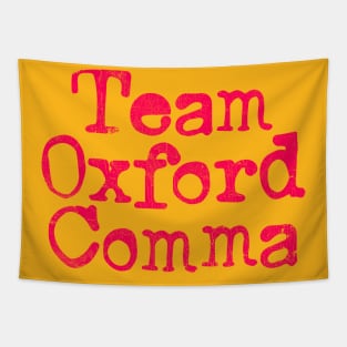 Team Oxford Comma Tapestry