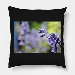 Bluebells in my garden Pillow