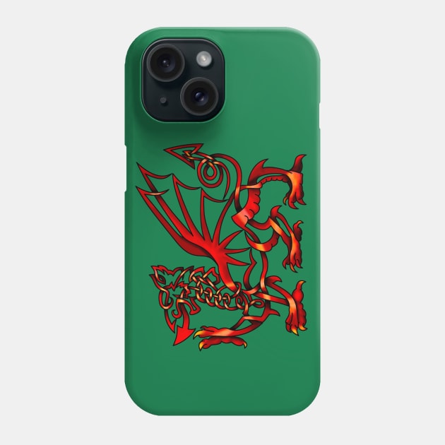 Welsh Dragon Phone Case by KnotYourWorld4