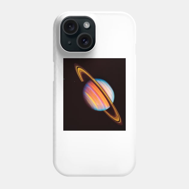 Voyager 2 image of saturn taken in 1981 (R390/0126) Phone Case by SciencePhoto