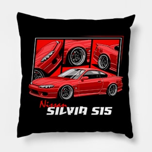 Red Nissan Silvia S15, JDM Car Pillow