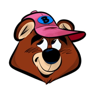 Bashful Bear (Pink cap) T-Shirt