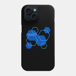 The blue hexagon Phone Case