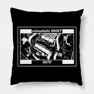 MITSUBISHI 3000GT ENGINE (Black Version) Pillow