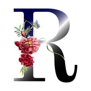 botanical monogram r T-Shirt