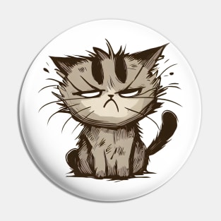 Annoyed Cat Pin