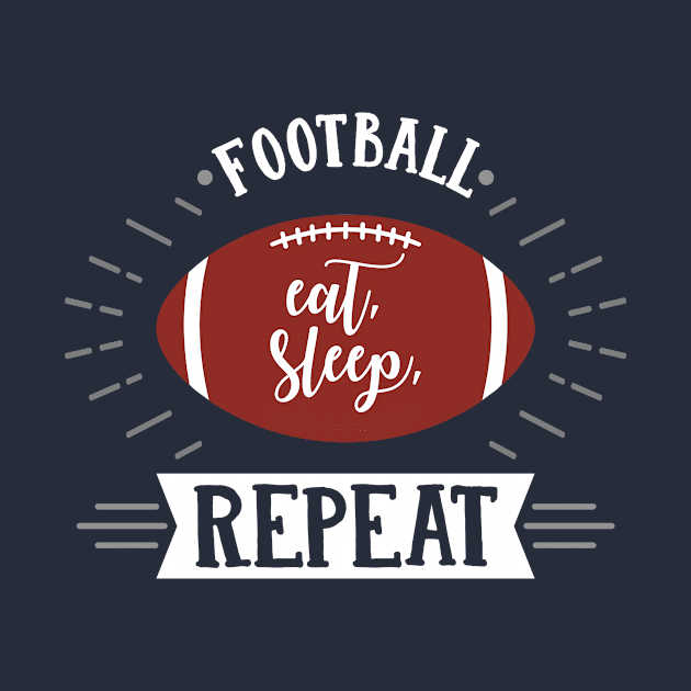 Football Eat Sleep Repeat Sports Babe Game Day Mom Gifts graphic by nikkidawn74