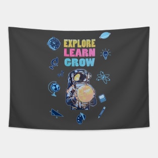 Explore learn crow Tapestry