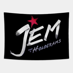 Jem and the hologram logo Tapestry