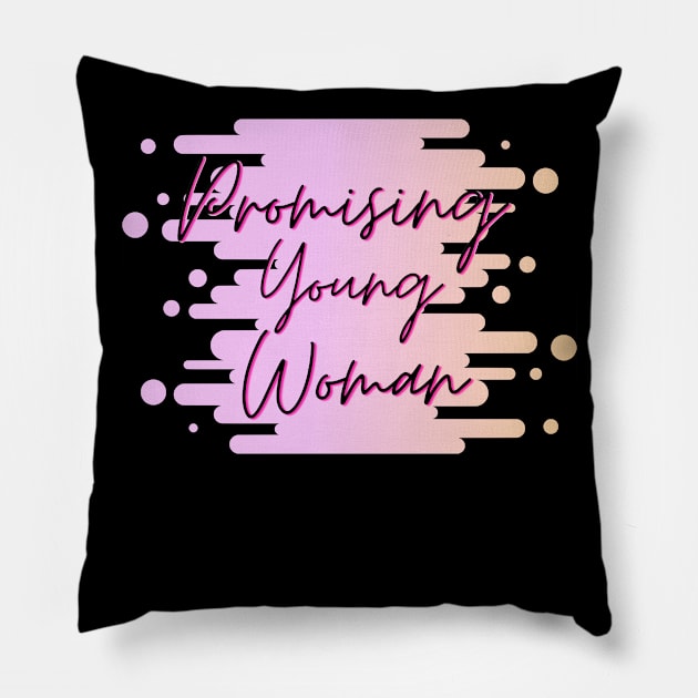 Promising Young Woman Pillow by ArtoCrafto