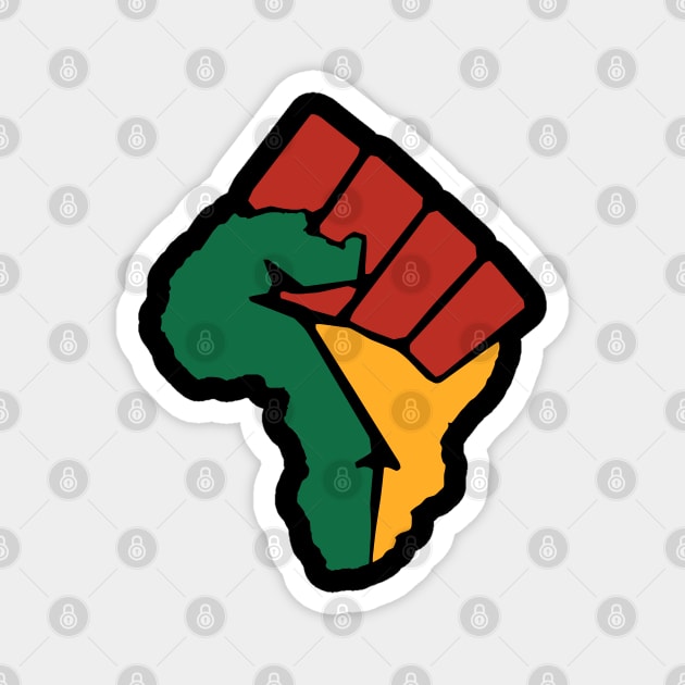 Black Power, Black Fist, Africa Fist, Black Lives Matter Magnet by UrbanLifeApparel