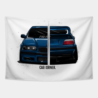 EDM - E36 M White BG - CarCorner Tapestry