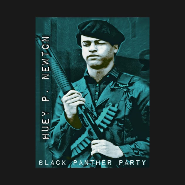 Huey P. Newton (G) by BlackOzean