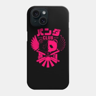 Panda Club Logo Design (Pink) Phone Case