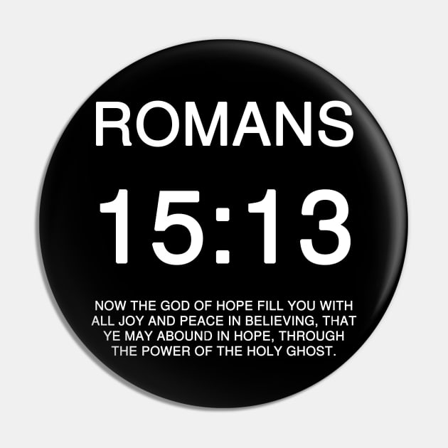 Romans 15:13 Bible Verse Text Pin by Holy Bible Verses