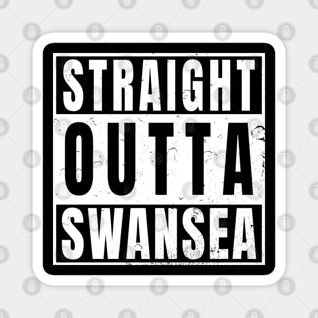 Straight Outta Swansea Magnet by Randomart