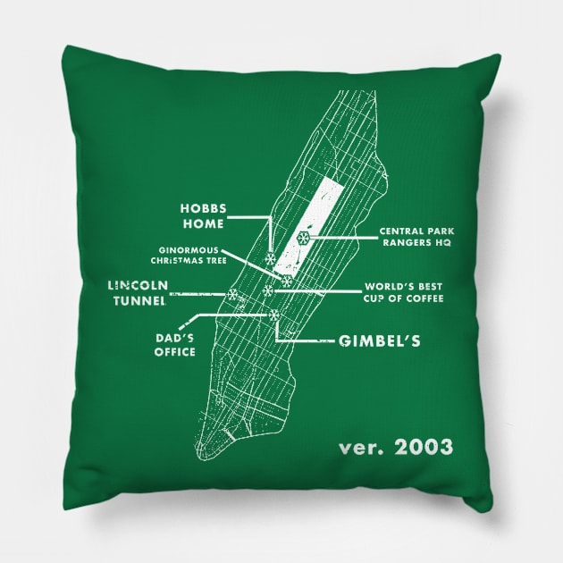 Buddy's Manhattan Diagram Pillow by PopCultureShirts