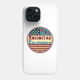 Surfing Encinitas California Ocean Surf Palms Surfer Phone Case