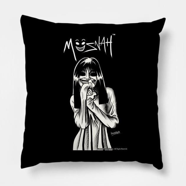 Müsnah - Feeling Cute Pillow by Montagu Studios