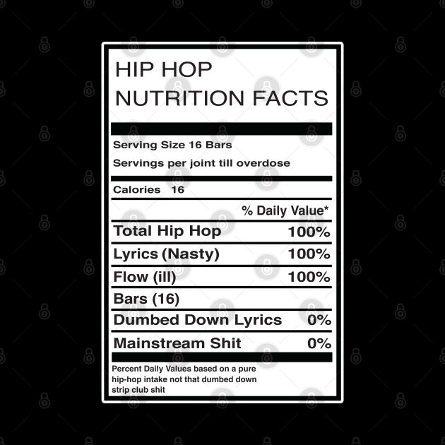 Hip Hop Nutrition by HipHopTees