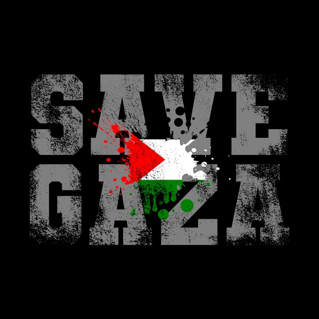 Save Gaza Palestine Flag by Muslimory