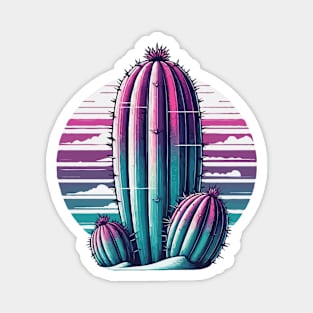Purple Cactus Magnet