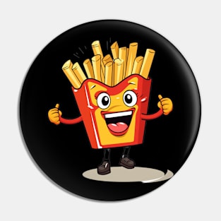 kawaii french fries T-Shirt cute potatofood Pin