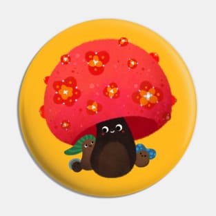 Mushroom friends Pin