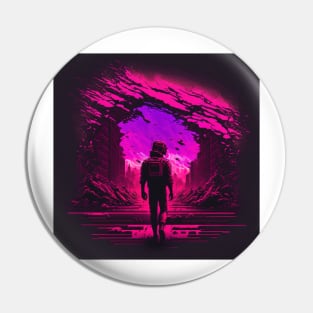 Synthwave apocalypse Pin