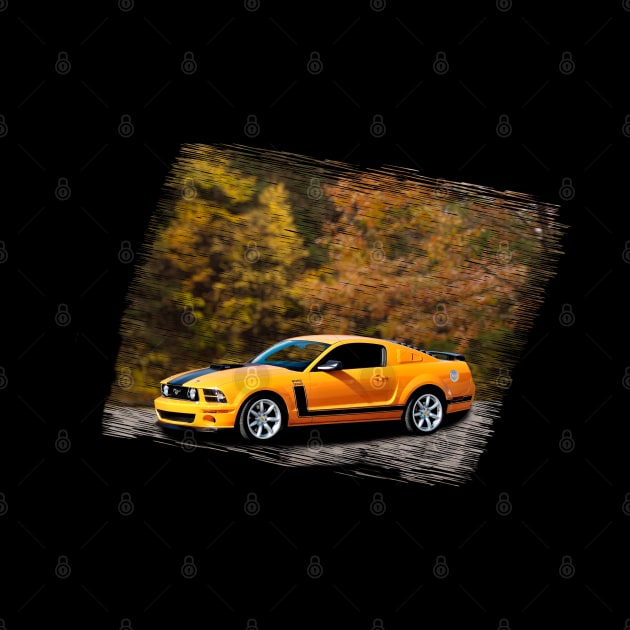 2007 Boss Mustang in our fall day series on back by Permages LLC