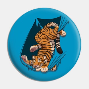 Mischievous Tiger Pin