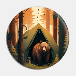 Camping with Bear, Adventure in the Forest by Pin