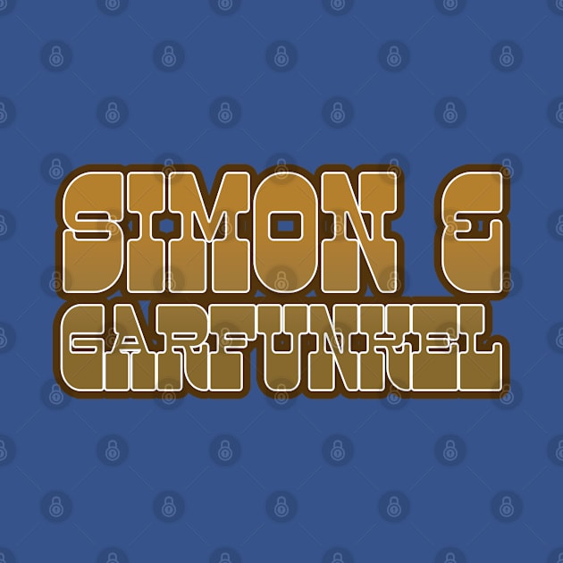 Simon & Garfunkel Retro Typography Design by CultOfRomance