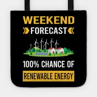 Weekend Forecast Renewable Energy Tote