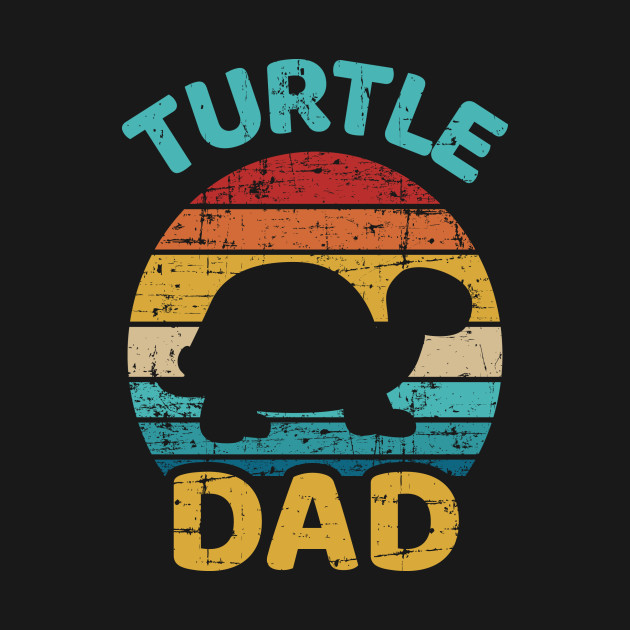 Disover Turtle dad vintage retro father's day gift - Turtle Dad - T-Shirt