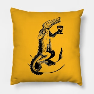 Crocodrunk Pillow