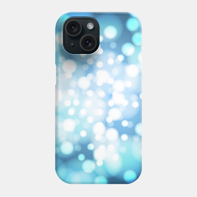 Bokeh snowflake lights Phone Case by creativityrunsfree
