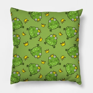 Frog Cartoon Pattern Pillow