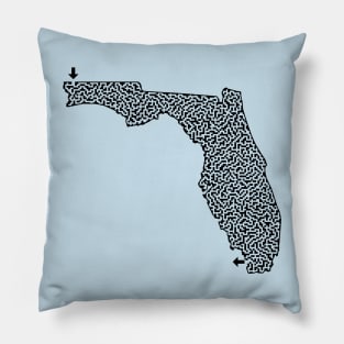 State of Florida Maze Pillow