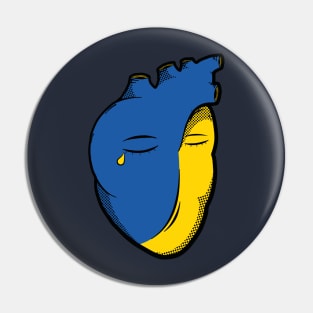Ukraine's Broken Heart Pin