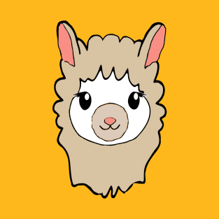 Cute Llama Drawing T-Shirt