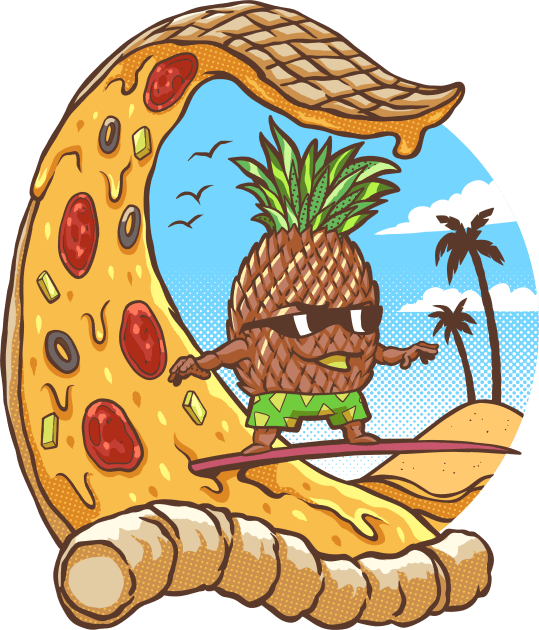 Hawaiian Pizza Kids T-Shirt by GranJefe