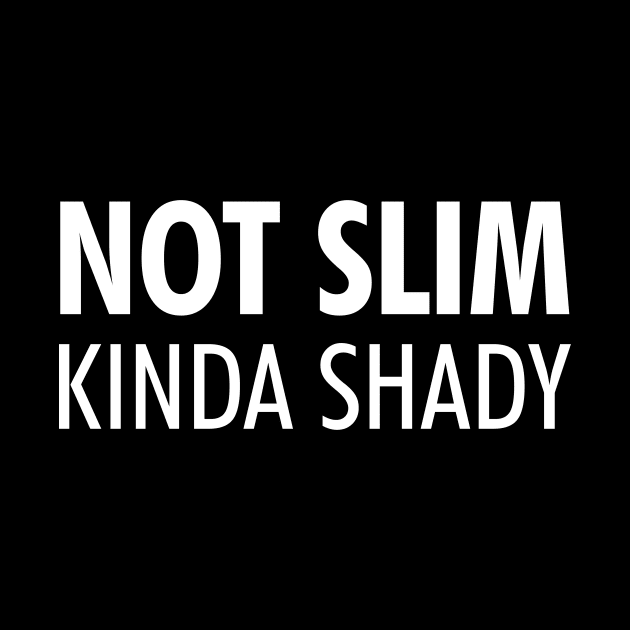 Not Slim Kinda Shady Shirt by luisharun